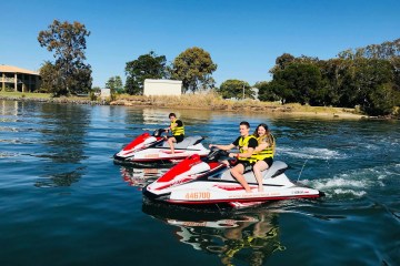 a group of jet ski clients